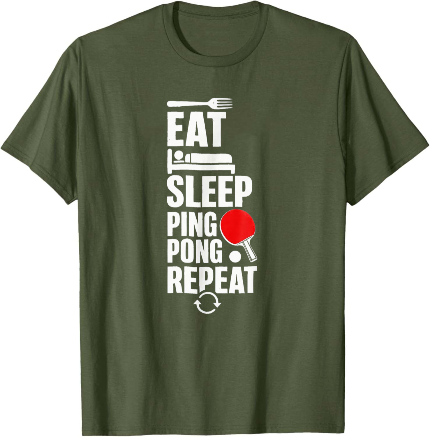 Table Tennis China - Eat Sleep Ping Pong Repeat Table
