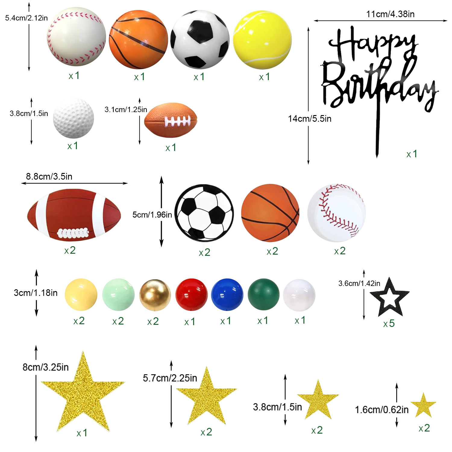37PCS Sports Cake Decoration w - Table Tennis Zhang Jike ulasan dan harga