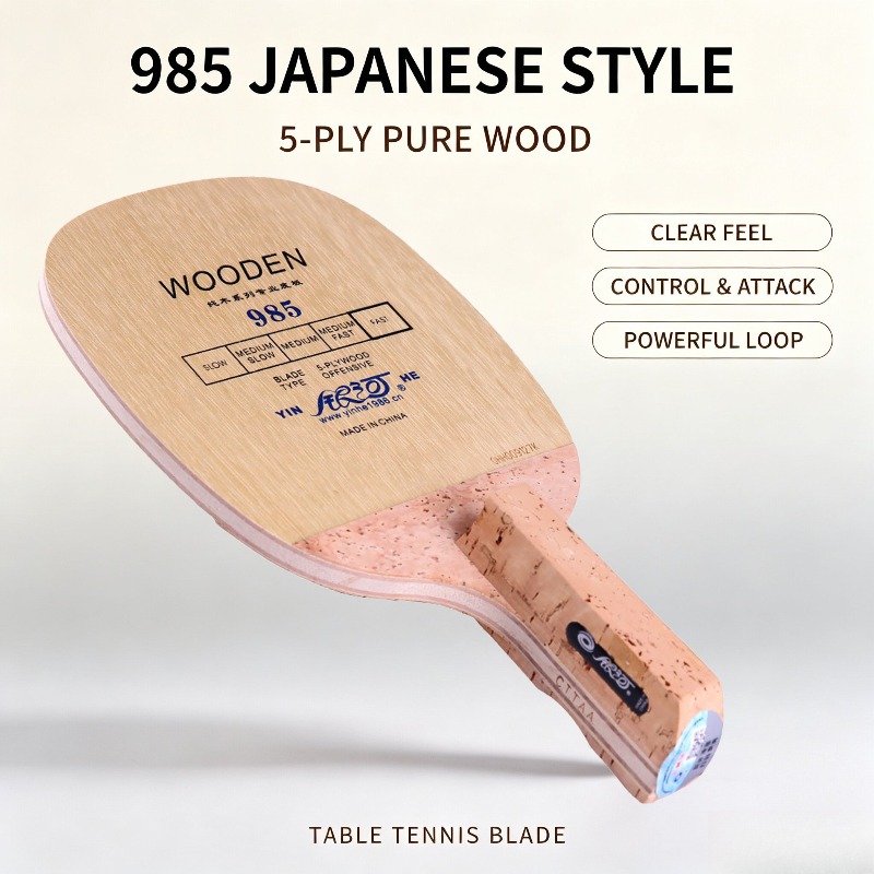 YINHE 985 Japanese Penhold Tab - Table Tennis Table ulasan dan harga