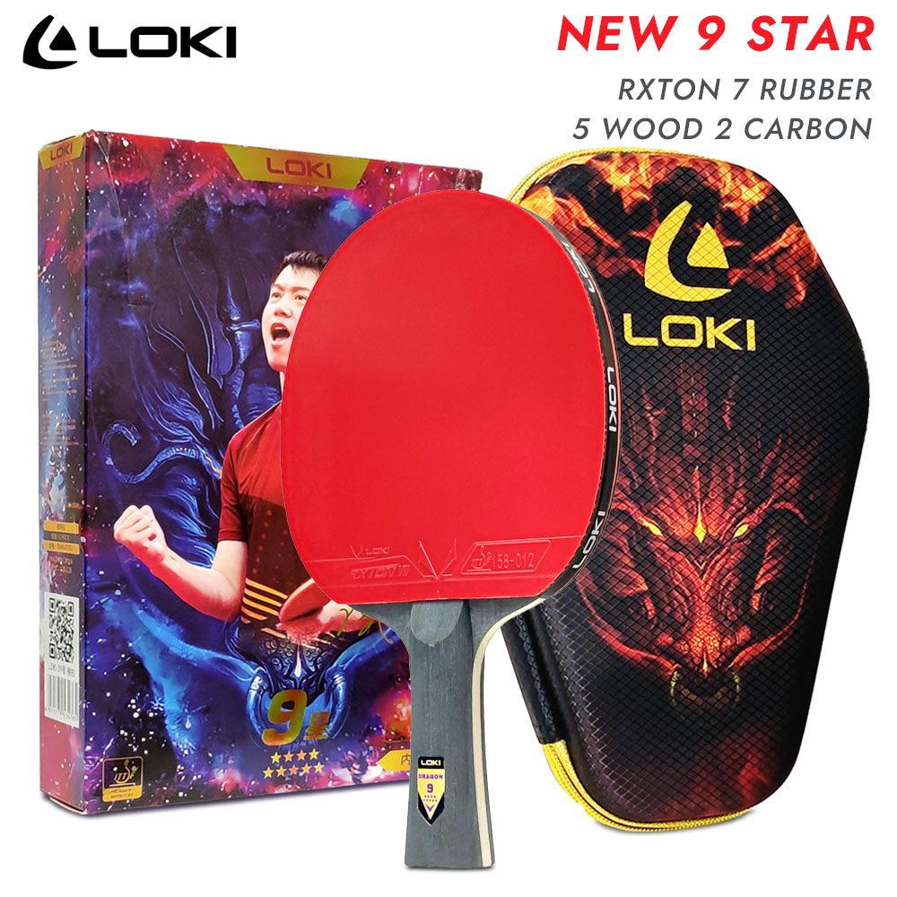 LOKI 9 Star Table Tennis Racke - Table Tennis Zhang Jike ulasan dan harga