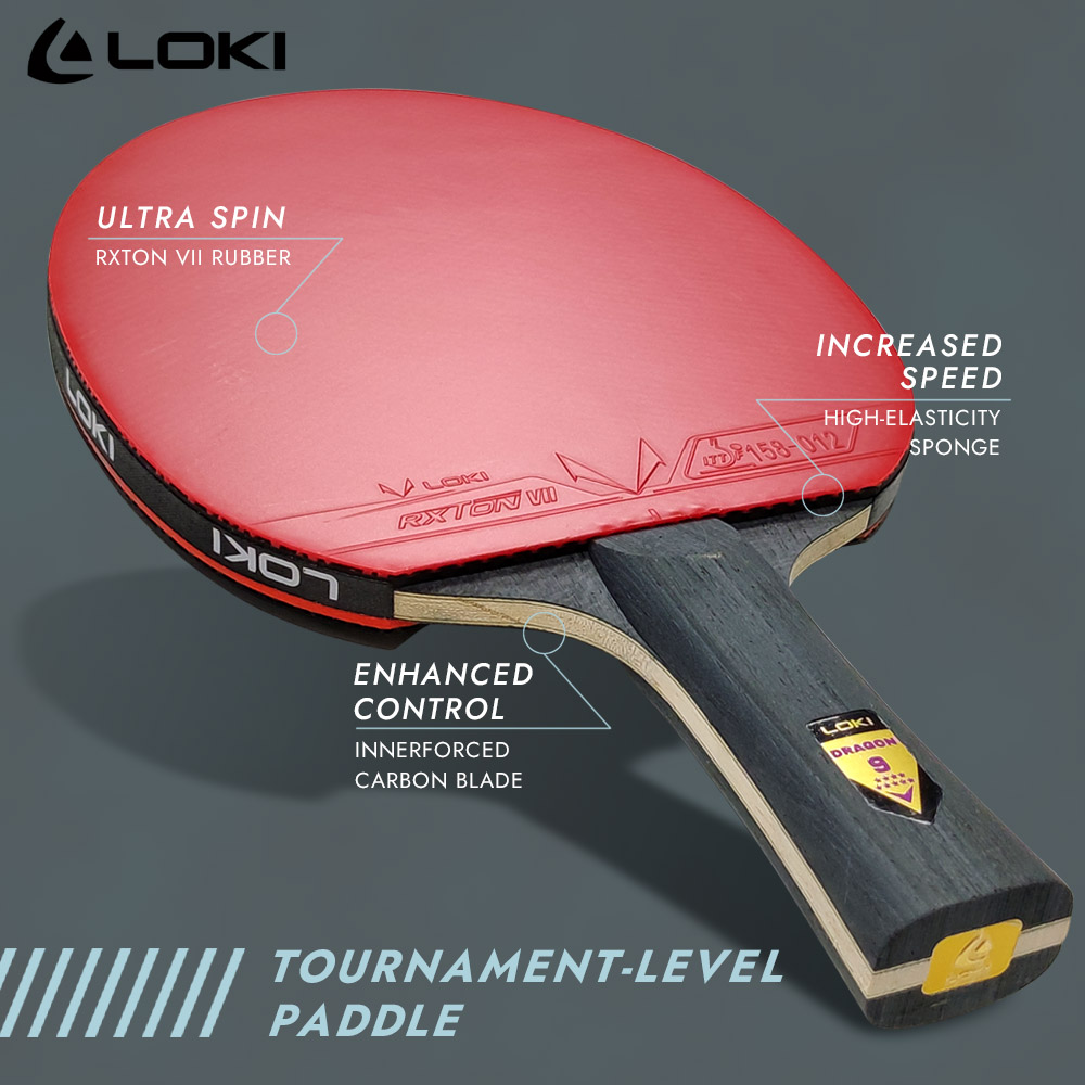 LOKI 9 Star Table Tennis Racke - Table Tennis Zhang Jike ulasan dan harga