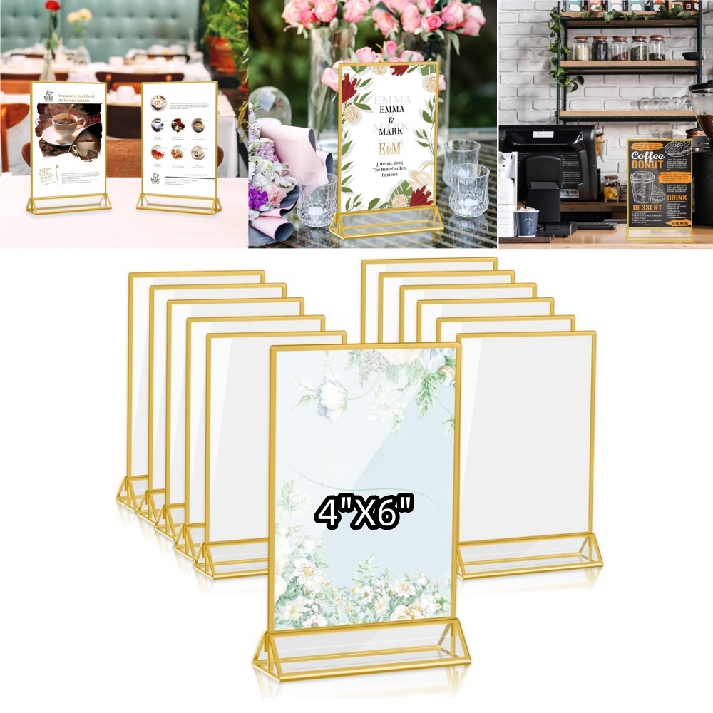 4x6inch Acrylic Sign Holder Wi - Table Tennis Zone ulasan dan harga