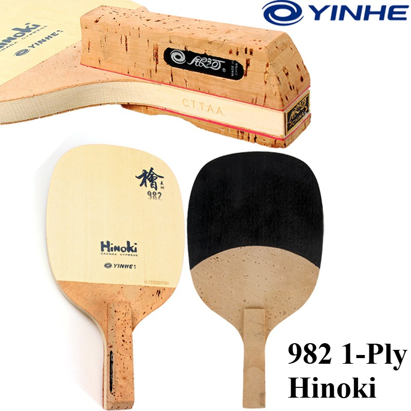 YINHE 982 1-Ply Solid Hinoki T - Table Tennis Table ulasan dan harga