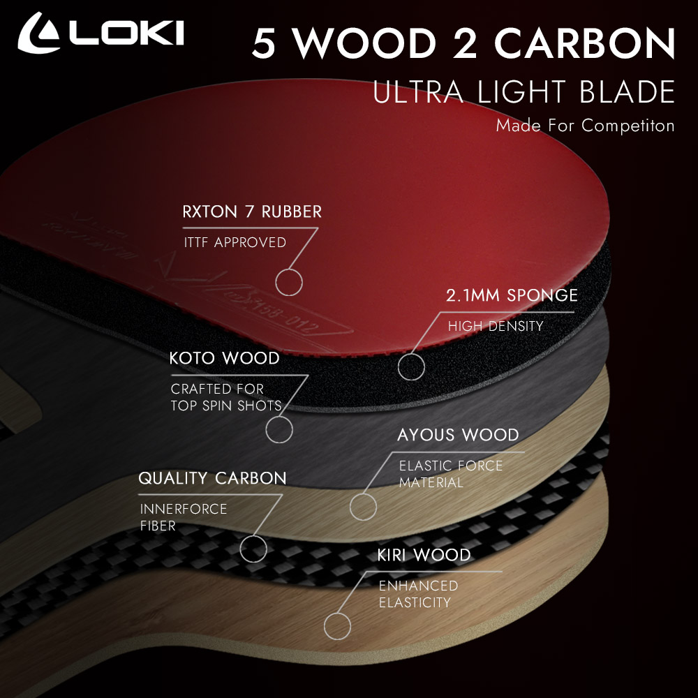LOKI 9 Star Table Tennis Racke - Table Tennis Zhang Jike ulasan dan harga