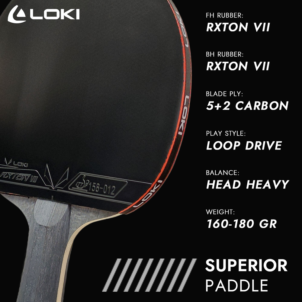 LOKI 9 Star Table Tennis Racke - Table Tennis Zhang Jike ulasan dan harga