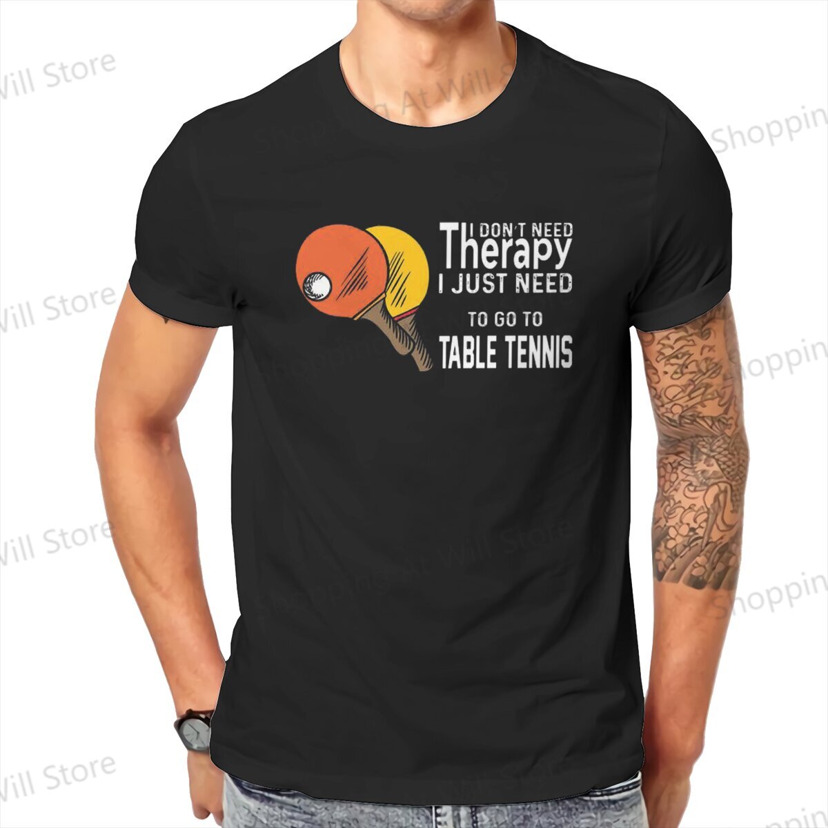 Tops 100% Cotton Leisure Sport - Table Tennis China ulasan dan harga