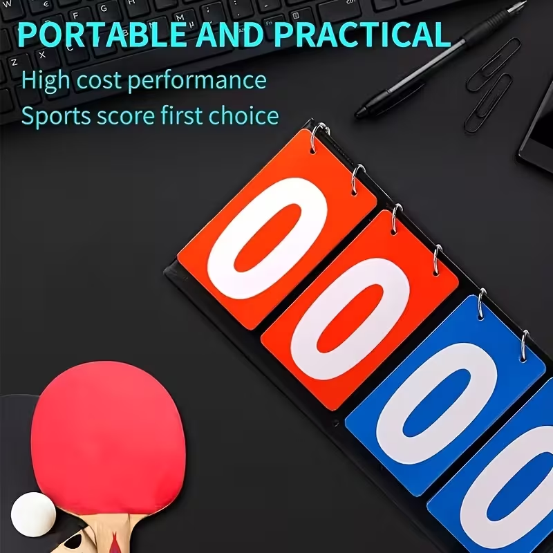 4‑Digit Flip Scoreboard Portab - Table Tennis Ranking ulasan dan harga