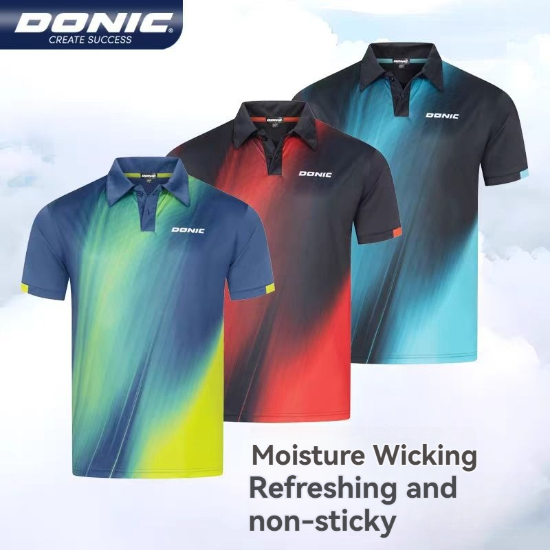 DONIC Table tennis shirt Round - Table Tennis Zhang Jike ulasan dan harga
