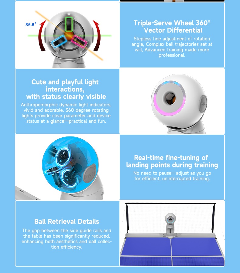 Upgraded Version Electric Inte - Table Tennis Table ulasan dan harga