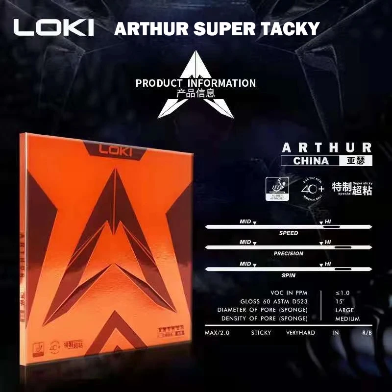 Original LOKI ARTHUR Europe/As - Table Tennis China ulasan dan harga