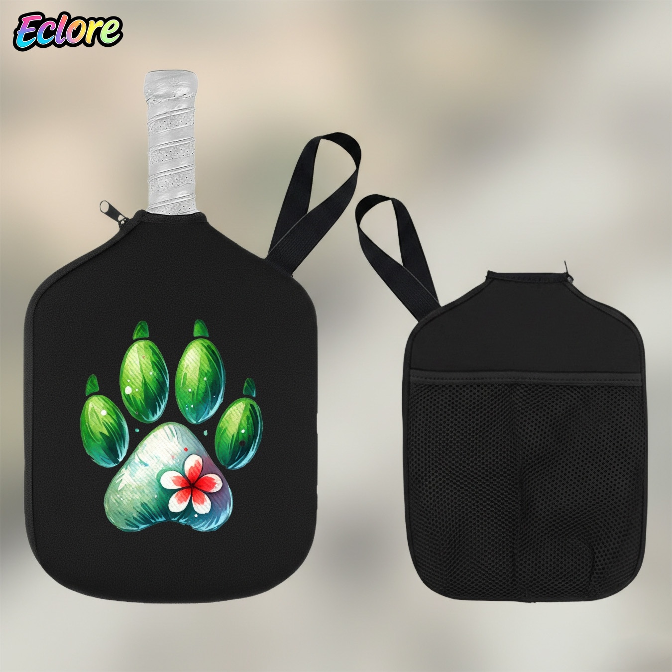 Green Watercolor Paw Print Pad - Table Tennis Table ulasan dan harga