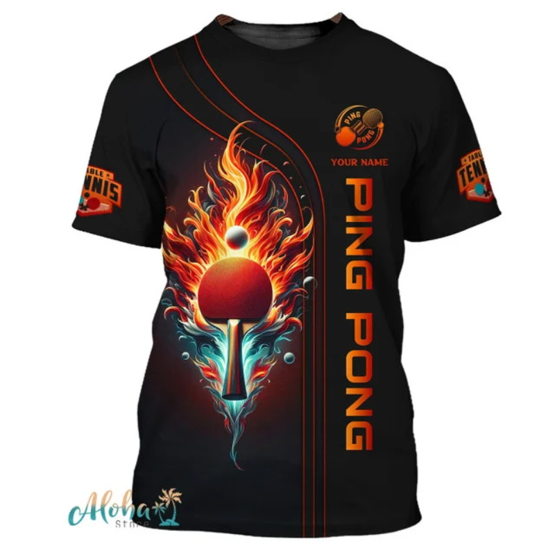 Full Print Ping Pong Tshirts F - Table Tennis China ulasan dan harga